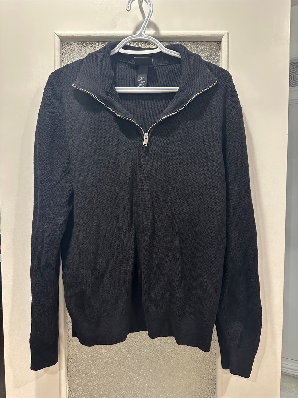Men's Half-Zip Sweater - Black